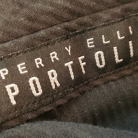 MEN'S PERRY ELLIS PORTFOLIO BLACK PINE STRIPPED PANTS SIZE 36 S - Picture 7 of 9